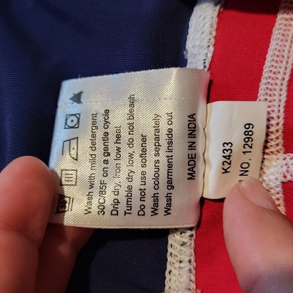 Dover Saddlery Stride Color Block Full Seat Mesh Tight Patriotic Small - Picture 5 of 9